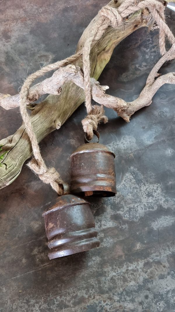 Glocken aus Metall Dekoglocken Metalldeko Weihnachtsdeko rustikal Juteseil Herbstdeko im Mrs Greeners shop bestellen kaufen