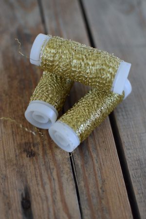 Gold Draht mit Bouillon Effekt kreativ bindematerial bindedraht myrtendraht