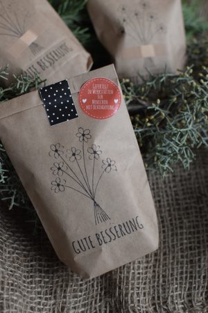 Gute Besserung Geschenkidee Geschenkbox Geschenk im Mrs Greenery Shop bestellen
