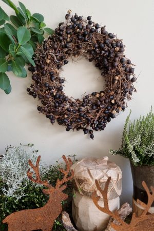 Herbstdeko Weihnachtsdeko Rostdeko Rosthirsch Metalldeko Hirsch Dekoidee Kranz Kränze herbstlich dekorieren im Mrs Greenery Shop bestellen kaufen