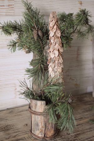 Holzbaum Birkenrinde Weihnachtsbaum Mini Birkendeko Weihnachstdeko im Mrs Greenery Shop bestellen