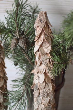 Holzbaum Birkenrinde Weihnachtsbaum Mini Birkendeko Weihnachstdeko im Mrs Greenery Shop bestellen