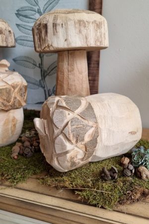 Holzdeko Eichel Dekoidee Naturdeko Pilz handarbeit Dekoeichel Dekopilz Herbstdeko Winterdeko im Mrs Greenery Shop bestellen kaufen