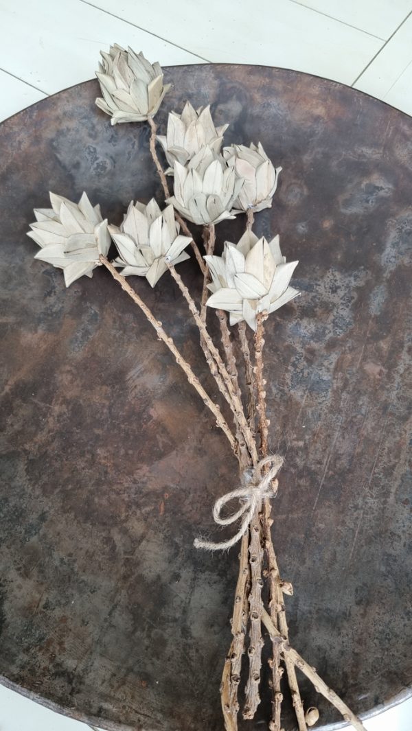 Blumenstrauß palmblätter Trockenblumen Blätterstrauß Blüten Blütendeko Deko Dekoidee im Mrs Greenery Shop bestellen kaufen