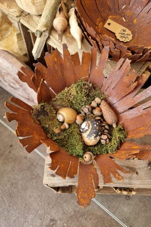 Rostdeko Rost Metalldeko Vase Schale Dekoschale Metallschale Deko Dekoidee im Mrs Greenery Shop bestellen kaufen