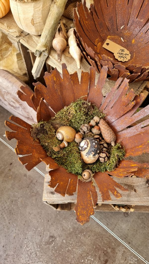 Rostdeko Rost Metalldeko Vase Schale Dekoschale Metallschale Deko Dekoidee im Mrs Greenery Shop bestellen kaufen