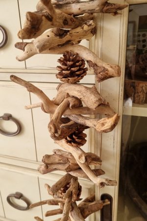 Treibholz Girlande Anhänger Holzdeko Naturdeko Zapfen im Mrs Greenery Sh