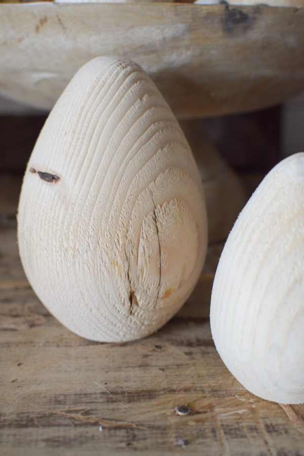 Holzeier Ostereier aus Holz Ostern Eier Osterdeko Naturdeko österlich dekorieren Dekoidee Deko im Mrs Greenery Shop bestellen