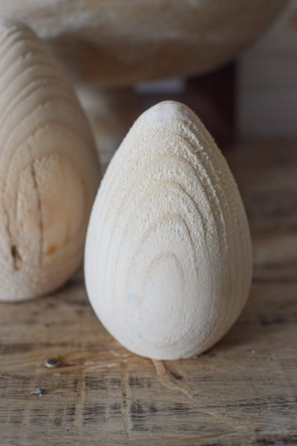 Holzeier Ostereier aus Holz Ostern Eier Osterdeko Naturdeko österlich dekorieren Dekoidee Deko im Mrs Greenery Shop bestellen
