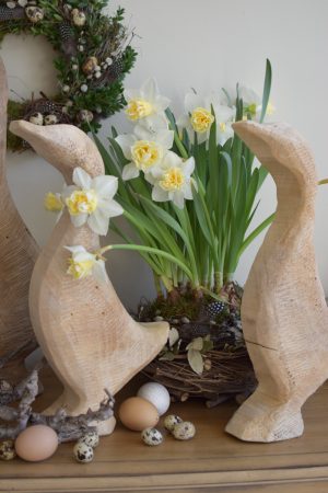 Holzgans Gans Dekogans natur Holzdeko Naturdeko Holz im Mrs Greenery Shop bestellen kaufen
