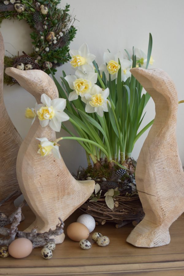 Holzgans Gans Dekogans natur Holzdeko Naturdeko Holz im Mrs Greenery Shop bestellen kaufen