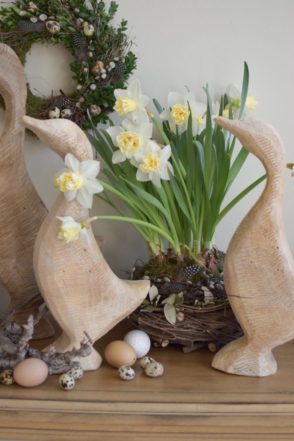 Holzgans Gans Dekogans natur Holzdeko Naturdeko Holz im Mrs Greenery Shop bestellen kaufen