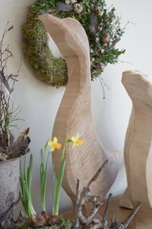 Holzgans Gans Dekogans natur Holzdeko Naturdeko Holz im Mrs Greenery Shop bestellen kaufen