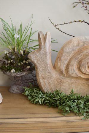 Holzschnecke Schnecke Dekoschnecke Holzdeko Naturdeko Holz im Mrs Greenery Shop bestellen kaufen