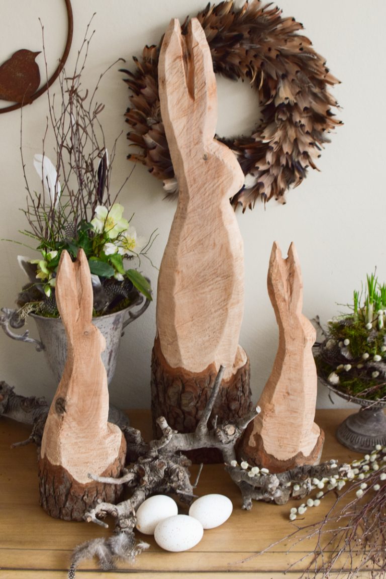 Landhausstil Osterdeko Holz