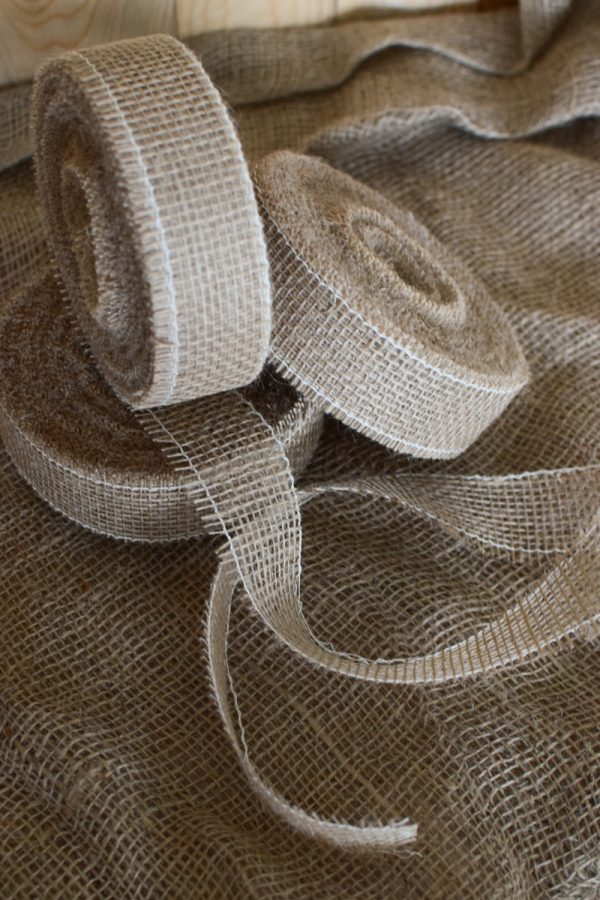 Juteband Natur mit 40 und 60 mm zum Basteln, Dekorieren und Kreativsein. Band aus Jute Naturdeko Mrs Greenery Shop