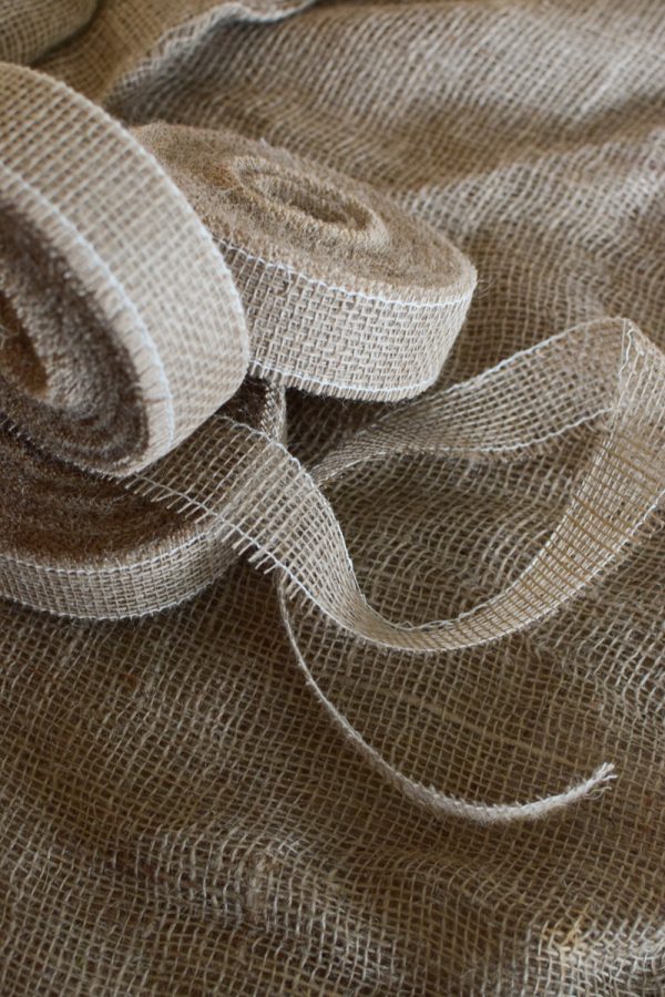 Juteband Natur mit 40 und 60 mm zum Basteln, Dekorieren und Kreativsein. Band aus Jute Naturdeko Mrs Greenery Shop