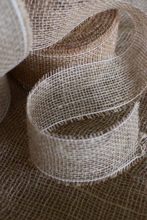 Juteband Natur mit 40 und 60 mm zum Basteln, Dekorieren und Kreativsein. Band aus Jute Naturdeko Mrs Greenery Shop