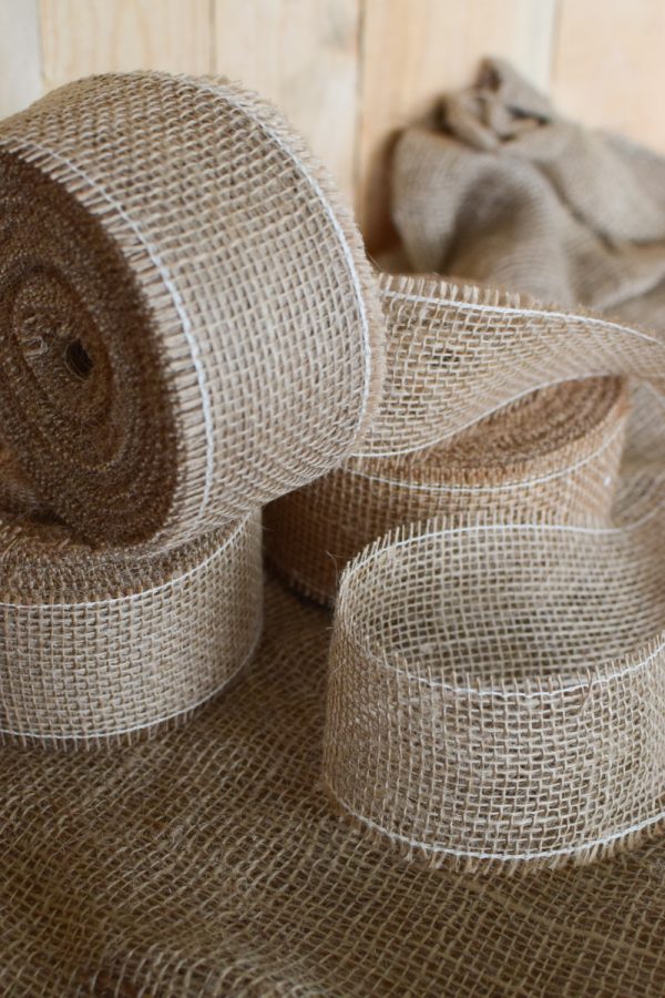 Juteband Natur mit 40 und 60 mm zum Basteln, Dekorieren und Kreativsein. Band aus Jute Naturdeko Mrs Greenery Shop
