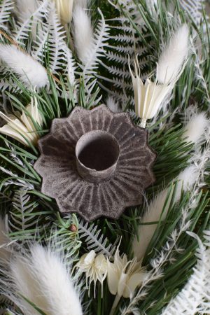 Kerzenhalter Stabkerzen Kerze Adventskranz Kerzenständer Metalldeko antik vintage Metalldeko Weihnachtsdeko Adventsdeko im Mrs Greenery Shop bestellen kaufen