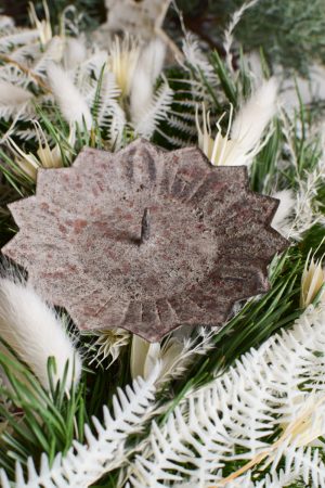 Kerzenhalter Stumpenkerzen Kerze Adventskranz Kerzenständer Metalldeko antik vintage Metalldeko Weihnachtsdeko Adventsdeko im Mrs Greenery Shop bestellen kaufen