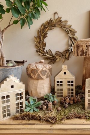 Kranz Metall Metallkranz Blätterkranz Dekokranz Kränze Herbstdeko Winterdeko im Mrs Greenery Shop bestellen kaufen