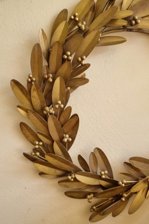 Kranz Metall Metallkranz Blätterkranz Dekokranz Kränze Herbstdeko Winterdeko im Mrs Greenery Shop bestellen kaufen