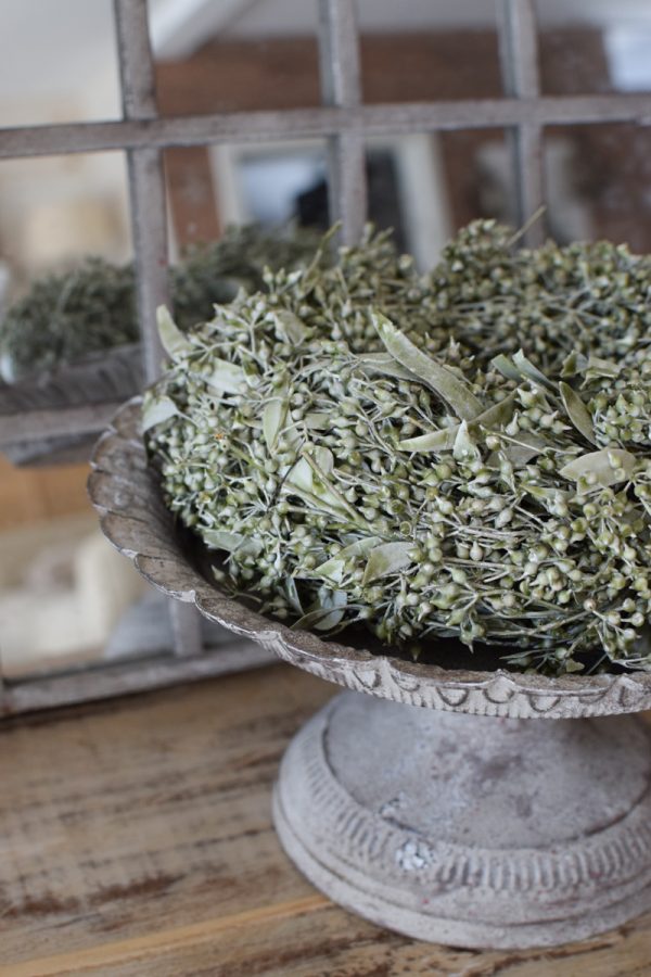 Eukalyptuskranz Früchtekranz Eukalyptusfrüchte gewachst Wachskranz Kranz Kränze fertig gebunden Fertigkranz im Mrs Greenery Shop bestellen
