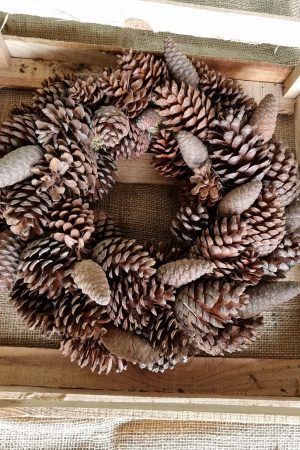Kranz Zapfenkranz Kränze Herbstkranz weihnachtskranz deko Naturdeko im Mrs Greenery Shop bestellen kaufen kreativsein wanddeko