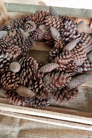 Kranz Zapfenkranz Kränze Herbstkranz weihnachtskranz deko Naturdeko im Mrs Greenery Shop bestellen kaufen kreativsein wanddeko