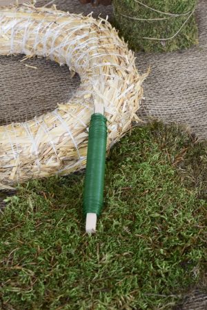 Kreativ Set Mooskranz binden mit Stroh-Rohling, Moos, Bindedraht, DIY