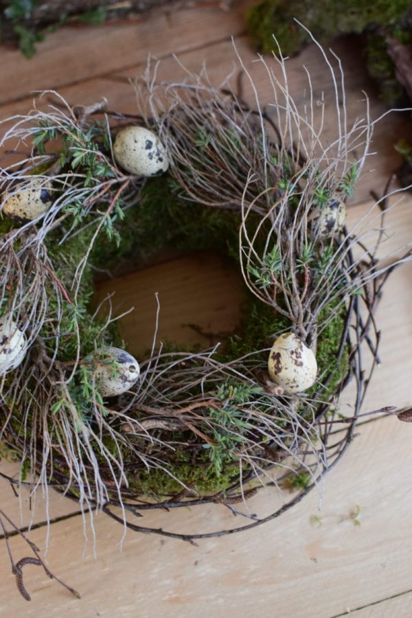 Kreativ Set Mooskränze binden mit Stroh-Rohling, Moos, Bindedraht, DIY Mini-Kränze diy mrs greenery osterdeko dekoidee ostern