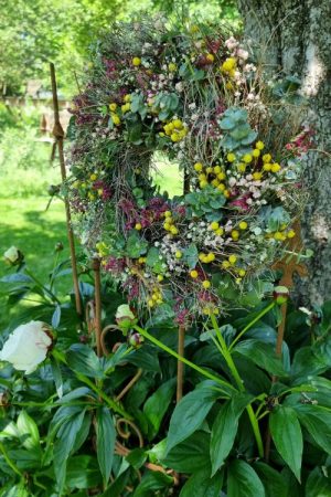 Kreativ-set Sommerkranz Kranzbinden Kränze Kranz Anleitung mit Mrs Greenery Shop bestellen kaufen Trockenblumen Eukalyptus