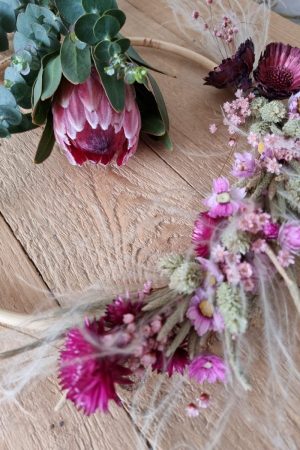 Loop Kranz binden mit Trockenblumen: Online Workshop inkl. Material Kränze selber machen aus getrockneten Blumen. Trockenblumenkranz, Kränze selbermachen Anleitung Loopkranz DIY Selberbinden selbermachen