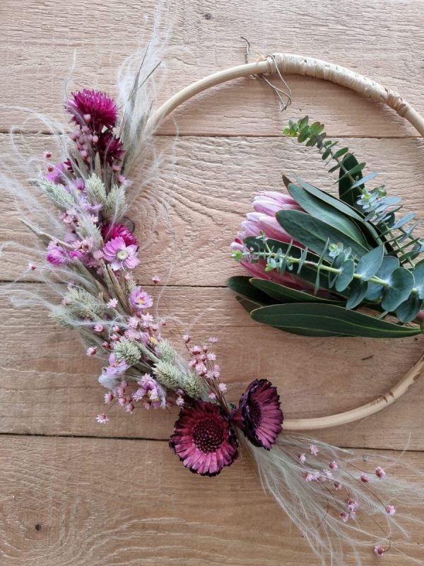 Loop Kranz binden mit Trockenblumen: Online Workshop inkl. Material Kränze selber machen aus getrockneten Blumen. Trockenblumenkranz, Kränze selbermachen Anleitung Loopkranz DIY Selberbinden selbermachen