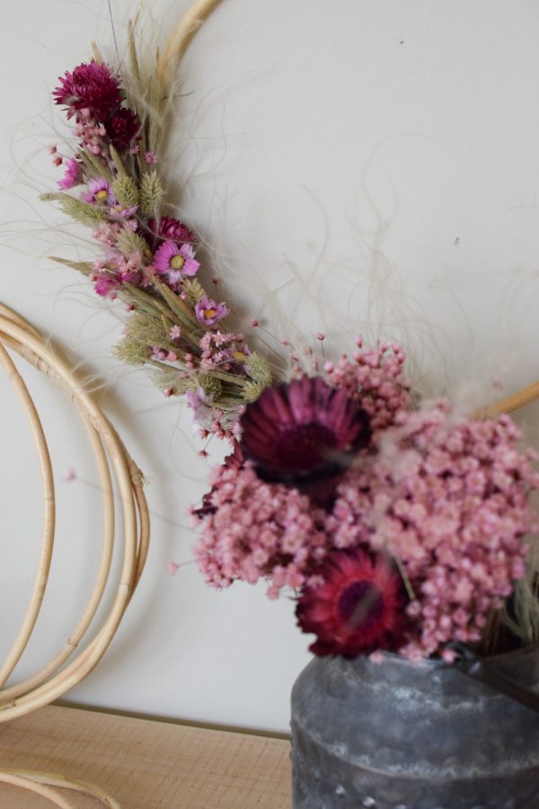 Loop Kranz binden mit Trockenblumen: Online Workshop inkl. Material Kränze selber machen aus getrockneten Blumen. Trockenblumenkranz, Kränze selbermachen Anleitung Loopkranz DIY Selberbinden selbermachen