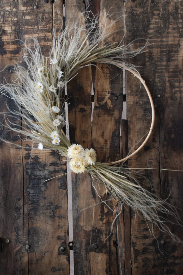 Loop Kranz binden mit Trockenblumen: Online Workshop inkl. Material Kränze selber machen aus getrockneten Blumen. Trockenblumenkranz, Kränze selbermachen Anleitung Loopkranz DIY Selberbinden selbermachen