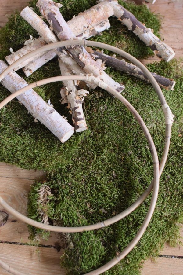 Loopring aus rattan Loop Kranz Naturdeko DIY selbermachen Rohling Kränze