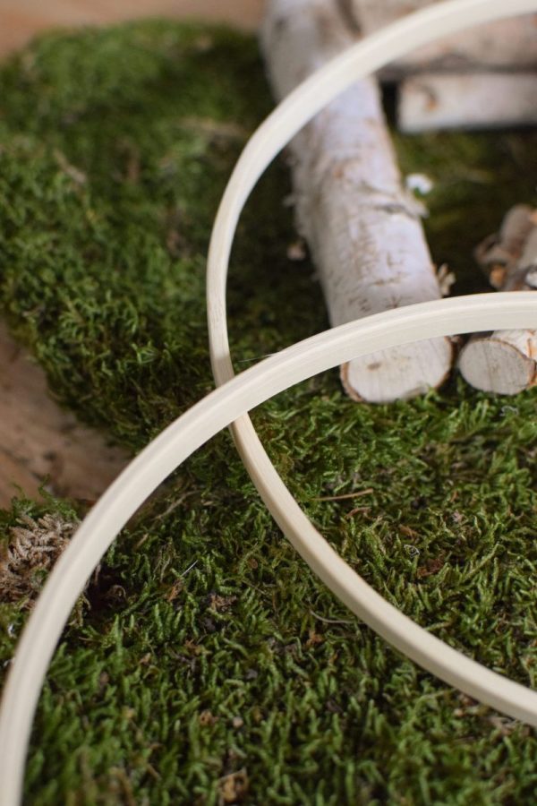 Loopring aus Holz Loop Kranz Naturdeko DIY selbermachen Rohling Kränze