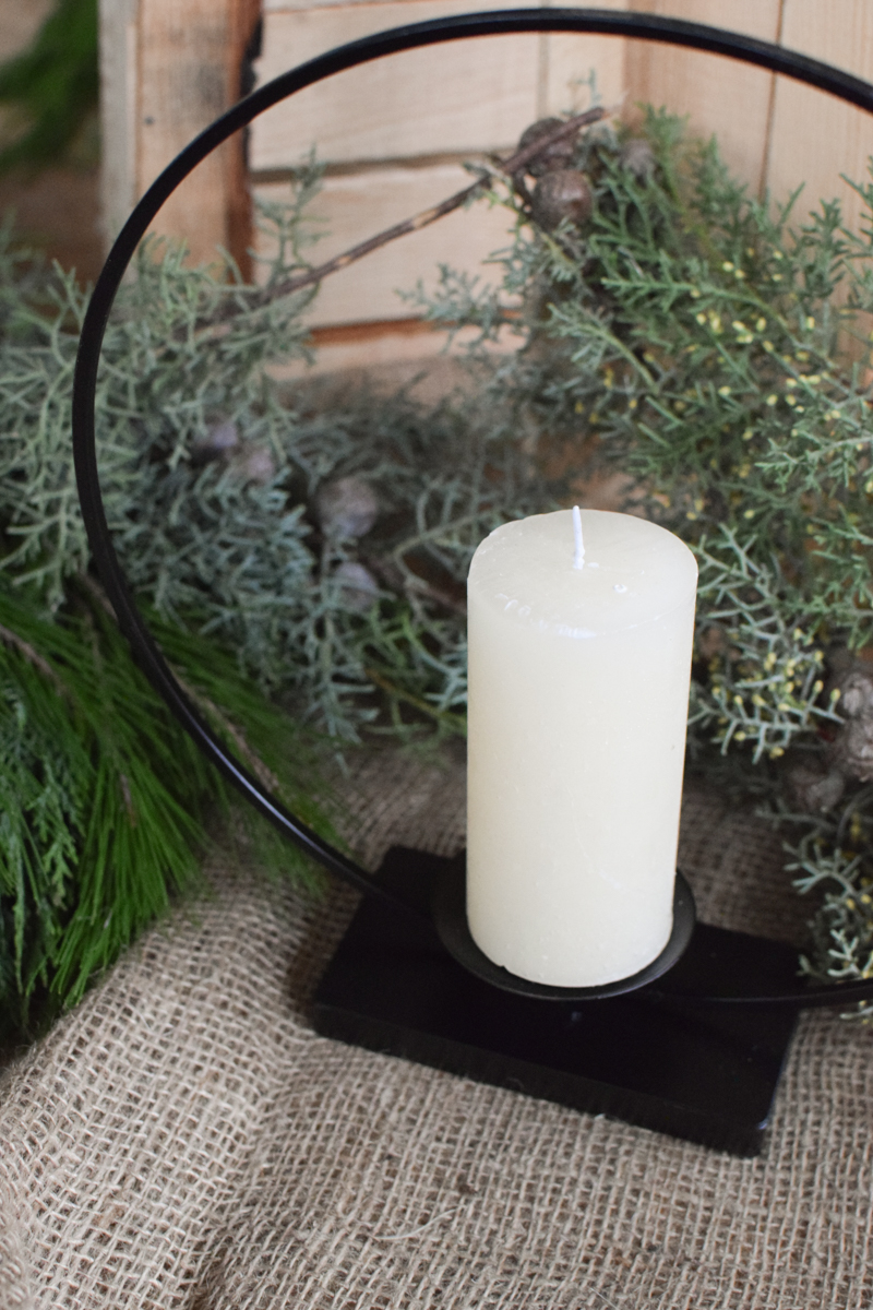 Loop Loopring Metallring mit Kerzenhalter für Blockkerzen Stumpenkerzen im Mrs Greenery Shop bestellen