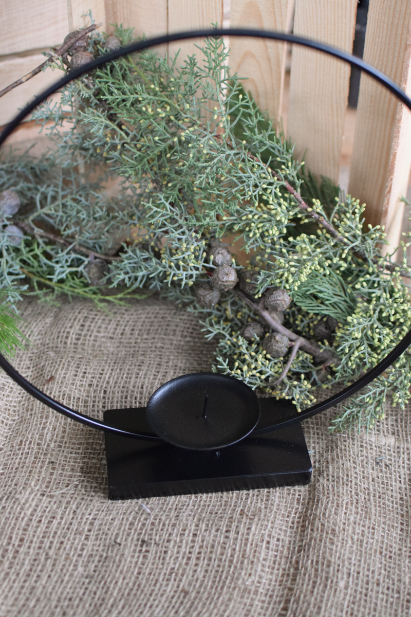 Loop Loopring Metallring mit Kerzenhalter für Blockkerzen Stumpenkerzen im Mrs Greenery Shop bestellen