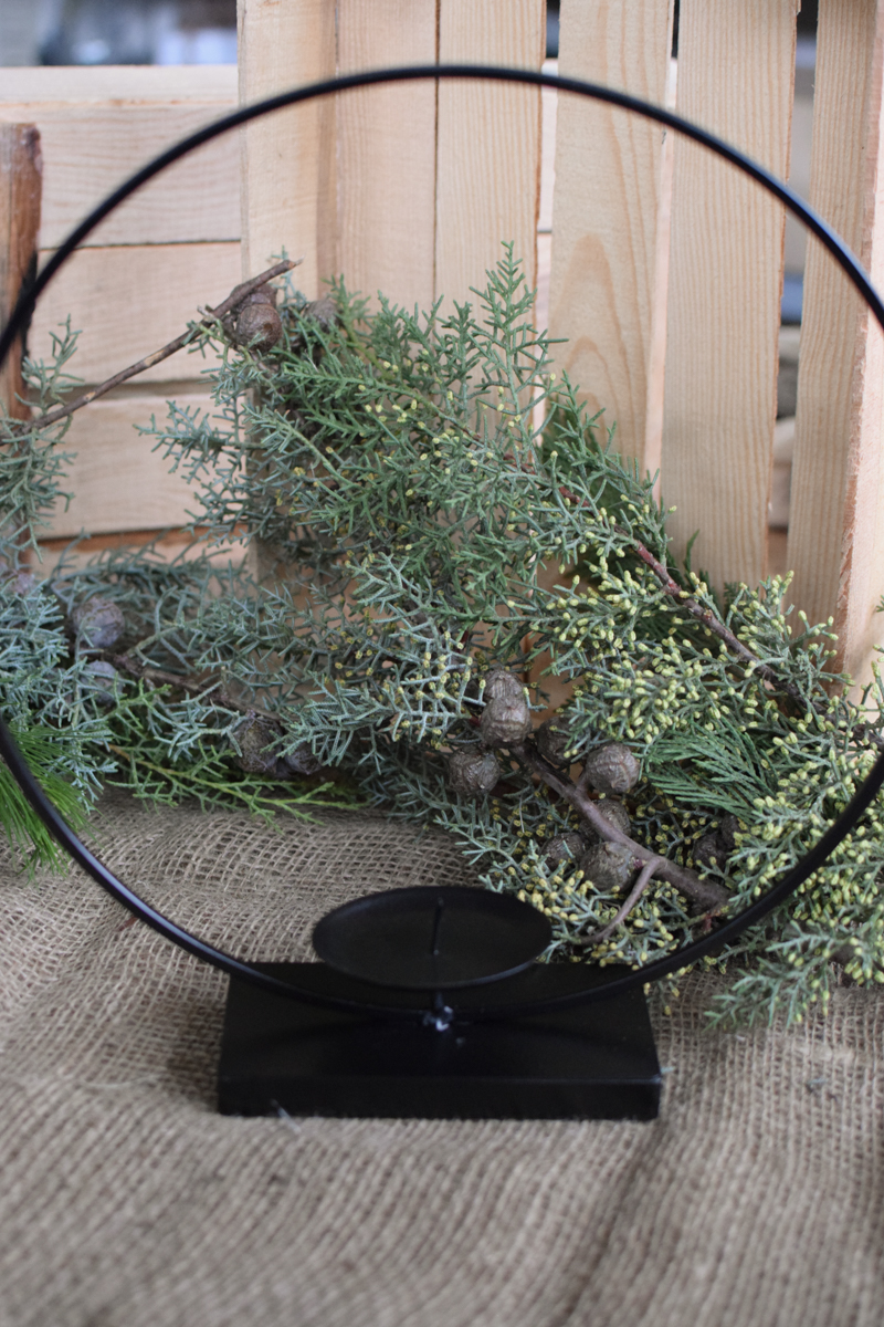 Loop Loopring Metallring mit Kerzenhalter für Blockkerzen Stumpenkerzen im Mrs Greenery Shop bestellen