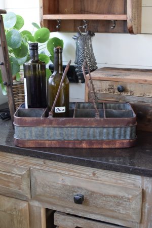 Metallkasten, Pflanzkasten, Getränkekiste mit Henkel Griff im Mrs Greenery Shop bestellen kaufen