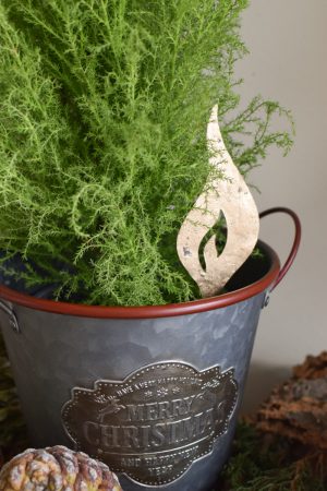 Metallkerze antikgold metall Kerzenstecker Metallstecker Adventsdeko Weihnachtsdeko Advent im Mrs Greenery Shop bestellen