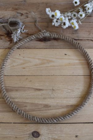 Metallring mit Jute für Loopkränze. Perfekt für deine DIY Kränze Kranz Loop Kranzbinden selbermachen Metall schwarz