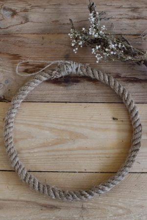 Metallring mit Jute für Loopkränze. Perfekt für deine DIY Kränze Kranz Loop Kranzbinden selbermachen Metall schwarz