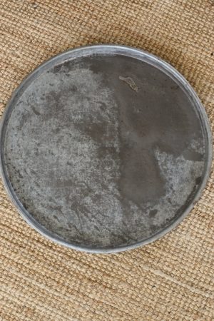 Großes rundes tablett silber metall Metalltablett Küche Tischdeko antik im Mrs Greenery Shop bestellen kaufen