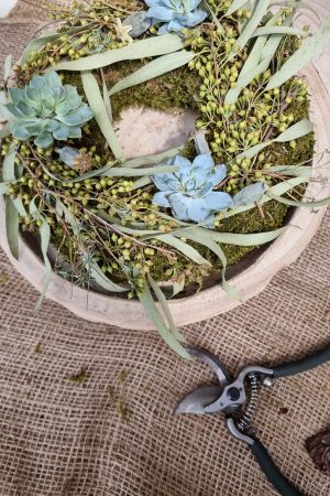 Holztablett natur Baumscheibe Tablett Dekotablett natürlich dekorieren Dekoidee im Mrs Greenery Shop bestellen kaufen