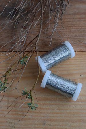 Myrtendraht silber. Kreativ mit Naturmaterialien gestalten. Draht Bindedraht