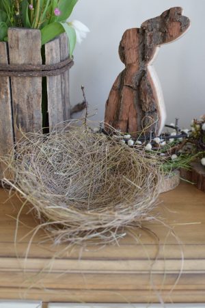 Nest Naturnest Osternest Osterdeko Dekoidee mit Naturmaterialien. Naturtopf Übertopf im Mrs Greenery Shop bestellen kaufen